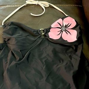 Women’s black tankini top
